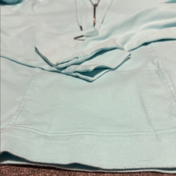Champion {Girls Large} Aqua Blue Quarter- Zip Hoodie - Picture 8 of 10